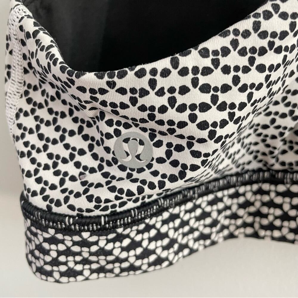 Lululemon | Women’s Time To Sweat Bra Sports Athletic Work-Out Black & White 6 - Picture 7 of 9